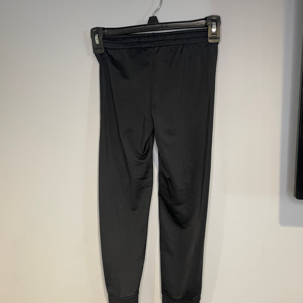 Nike Athletic Pants Child Size 6 Black Kids Unisex Swoosh Playground Activewear - Picture 2 of 6